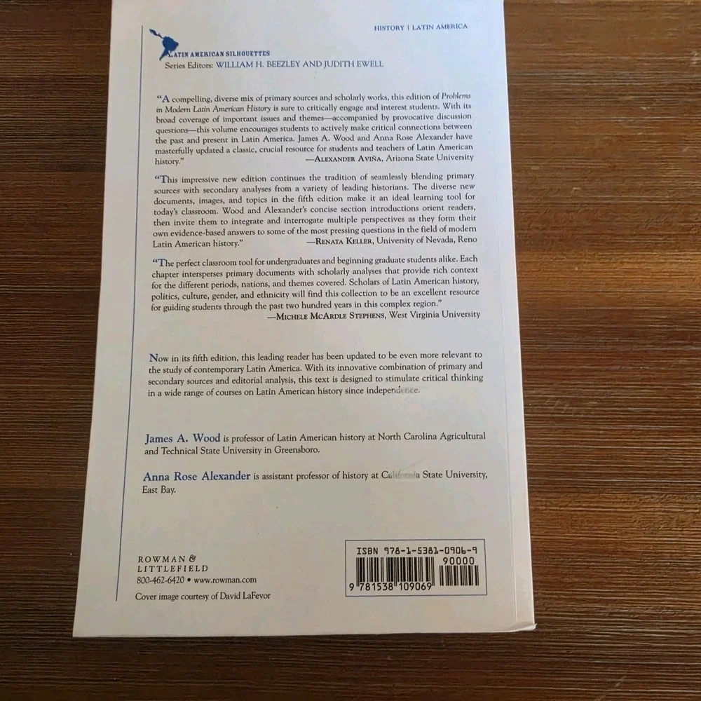 Problems in Modern Latin American History Sources Interpretations 9781538109069